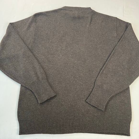 Robert Bruce Vintage Brown Virgin Orlon Acrylic Sweater Men's size Large 1970'S - Picture 2 of 5